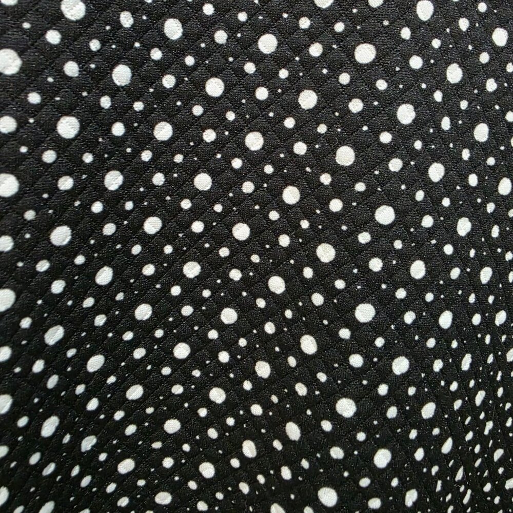 uLaRoe Cassie Pencil Skirt Size XL Black White Polka Dot Thick Fabric Work Retro - Picture 5 of 6